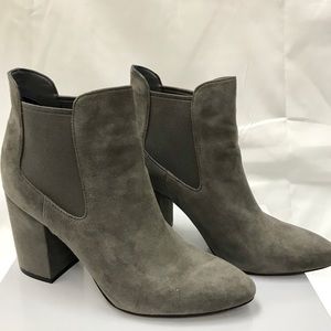Cole Haan Signature Block Heel Suede Booties